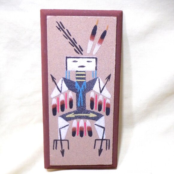 Unusual, yet Unique *** SANDPAINTING *** from NAVAJO  Reservation - Picture 1 of 1